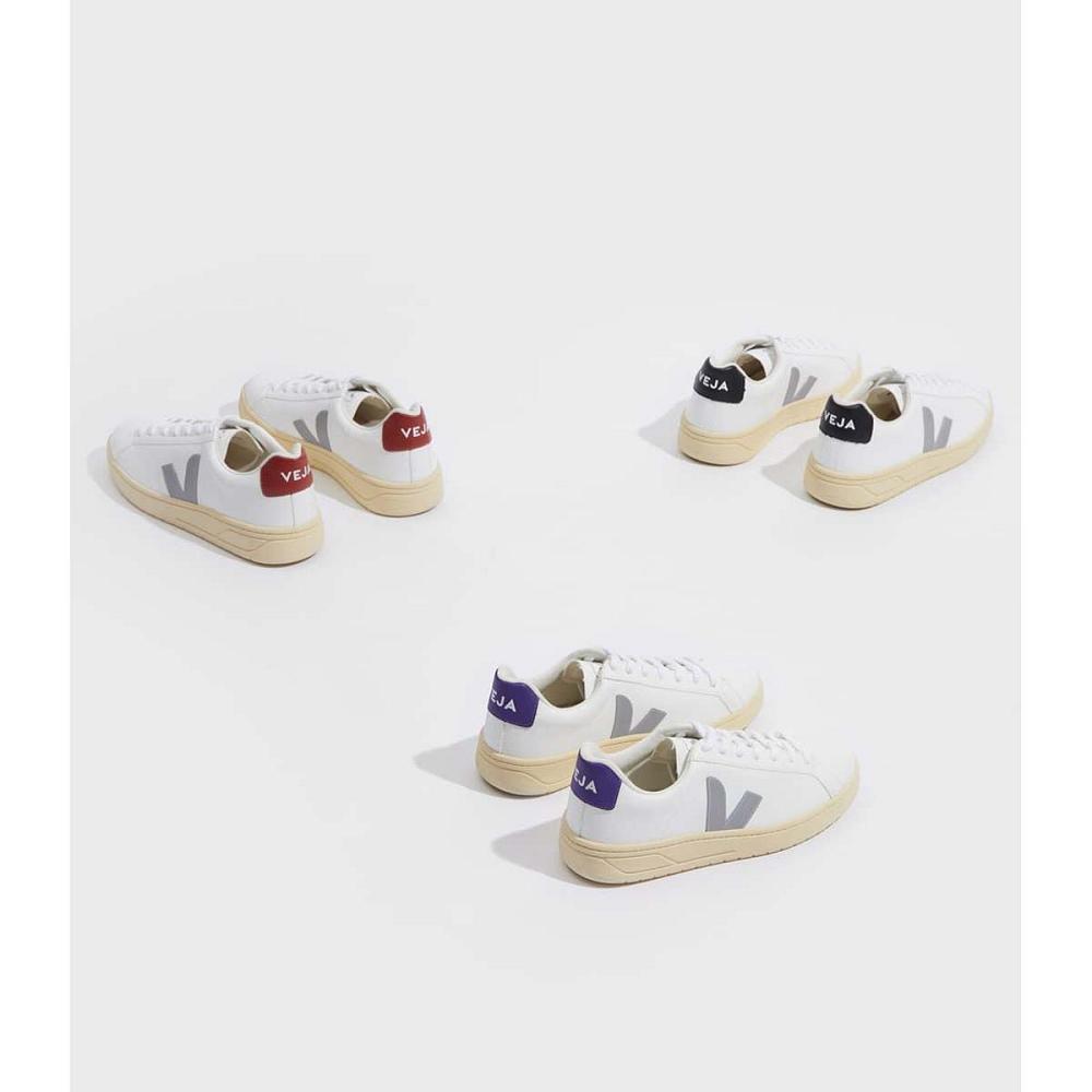 Veja URCA CWL Sko Dame White/Grey/Purple | NO 568JPQ